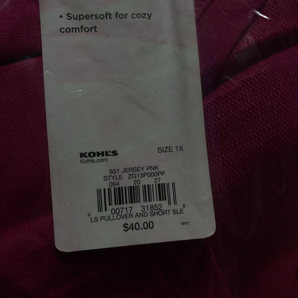 SO Deep Pink Knit Top